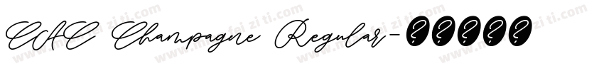 CAC Champagne Regular字体转换